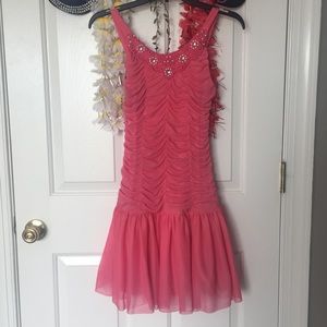 Pink short party dress